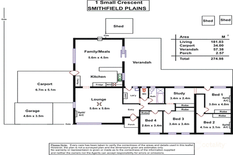 Property photo of 1 Small Crescent Smithfield Plains SA 5114