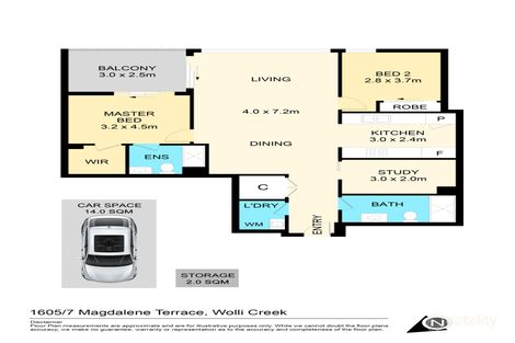 1605/7 Magdalene Tce, Wolli Creek, NSW 2205