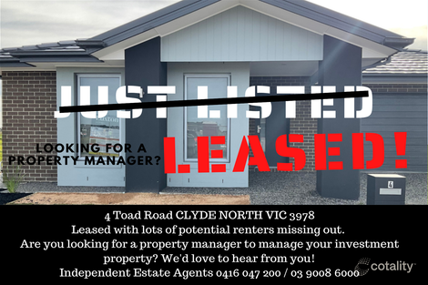 Property photo of 4 Toad Road Clyde North VIC 3978