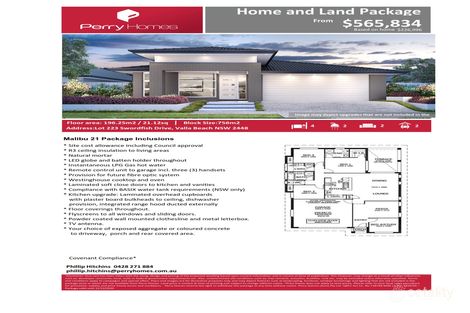 Lot 223 Swordfish Dr, Valla Beach, NSW 2448