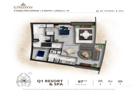 1608/9 Hamilton Ave, Surfers Paradise, QLD 4217