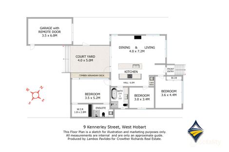 9 Kennerley St, West Hobart, TAS 7000