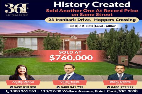 Property photo of 23 Ironbark Drive Hoppers Crossing VIC 3029
