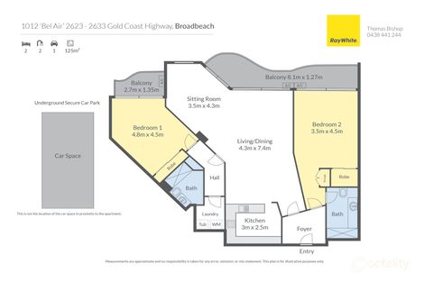 1012/2623-2633 Gold Coast Hwy, Broadbeach, QLD 4218