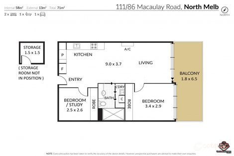 Property photo of 111/86 Macaulay Road North Melbourne VIC 3051