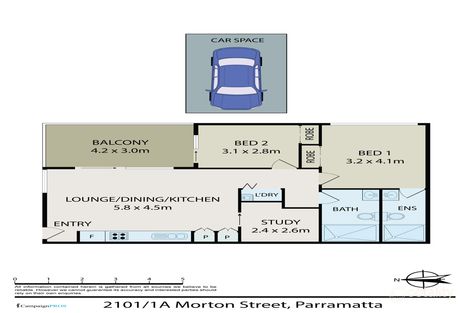 2101/1a Morton St, Parramatta, NSW 2150