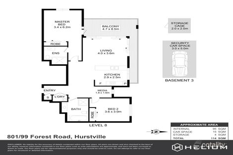 Property photo of 801/99 Forest Road Hurstville NSW 2220
