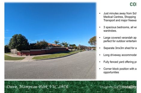 Property photo of 1 Highmount Drive Hampton Park VIC 3976