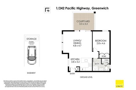 Property photo of 1/242 Pacific Highway Greenwich NSW 2065