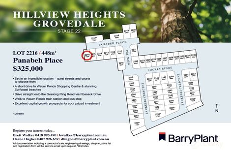 Lot 2216 Panabeh Pl, Grovedale, VIC 3216