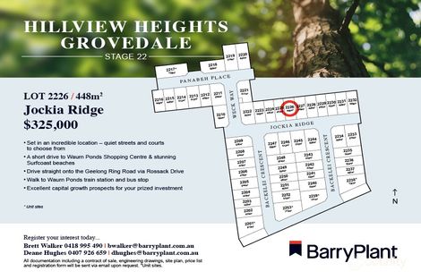 Lot 2226 Jockia Rdge, Grovedale, VIC 3216
