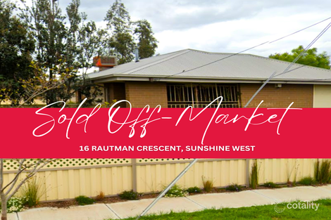 16 Rautman Cres, Sunshine West, VIC 3020