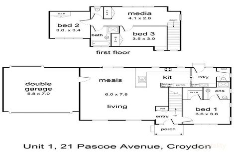 Property photo of 1/21 Pascoe Avenue Croydon VIC 3136