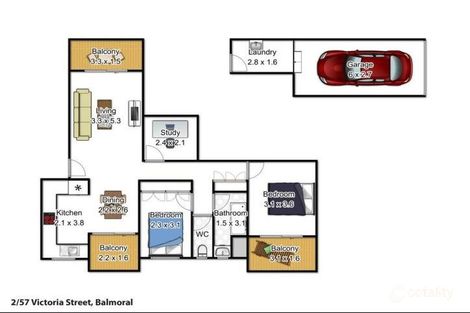 2/57 Victoria St, Balmoral, QLD 4171