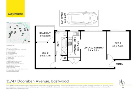 Property photo of 11/47 Doomben Avenue Eastwood NSW 2122
