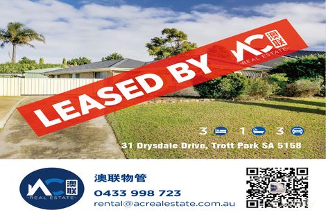 Property photo of 31 Drysdale Drive Trott Park SA 5158