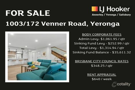 1003/172 Venner Rd, Yeronga, QLD 4104