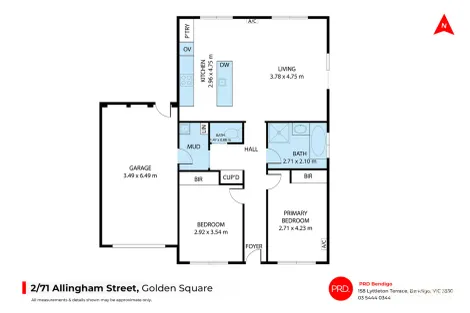 Property photo of 2/71 Allingham Street Golden Square VIC 3555