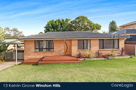 Property photo of 13 Kelvin Grove Winston Hills NSW 2153