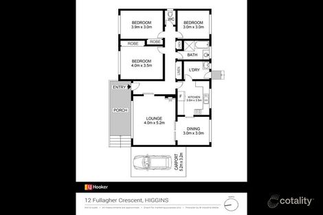 Property photo of 12 Fullagar Crescent Higgins ACT 2615