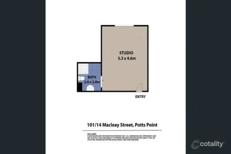Property photo of 14/101-103 Macleay Street Potts Point NSW 2011