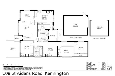 Property photo of 108 St Aidans Road Kennington VIC 3550