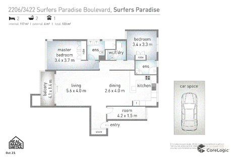 Property photo of 2206/3422 Surfers Paradise Boulevard Surfers Paradise QLD 4217