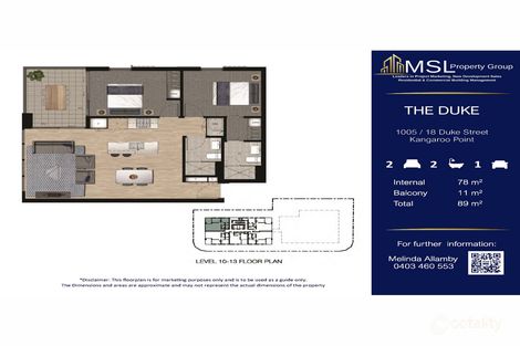 1005/18 Duke Street Kangaroo Point QLD 4169 Sold Prices and Statistics