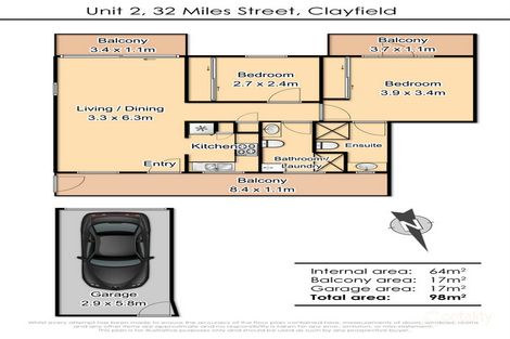 Property photo of 2/32 Miles Street Clayfield QLD 4011