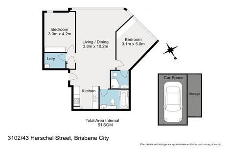 Property photo of 3102/43 Herschel Street Brisbane City QLD 4000