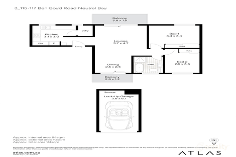 Property photo of 3/115-117 Ben Boyd Road Neutral Bay NSW 2089