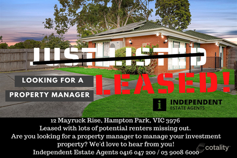 Property photo of 12 Mayruck Rise Hampton Park VIC 3976