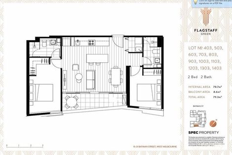 603/23 Batman St, West Melbourne, VIC 3003