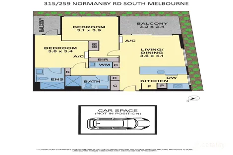 315/2 Woodgate St, South Melbourne, VIC 3205