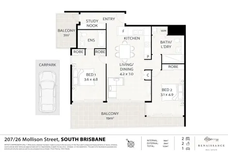 Property photo of 207/26 Mollison Street South Brisbane QLD 4101