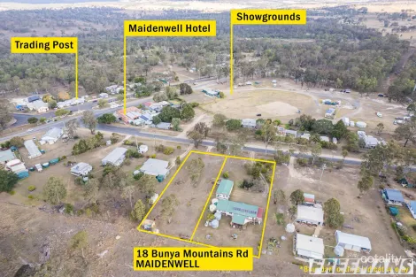 18 BUNYA MOUNTAINS RD, MAIDENWELL, QLD 4615