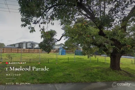 Property photo of 1 Macleod Parade Macleod VIC 3085