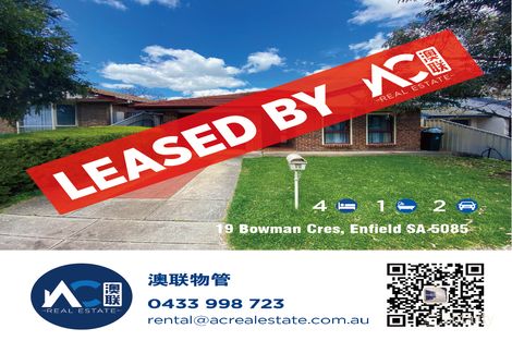 Property photo of 19 Bowman Crescent Enfield SA 5085