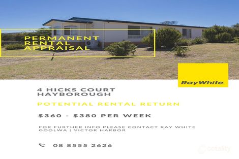 Property photo of 4 Hicks Court Hayborough SA 5211
