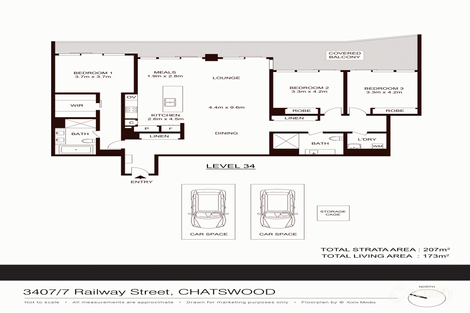 Property photo of 3407/7 Railway Street Chatswood NSW 2067