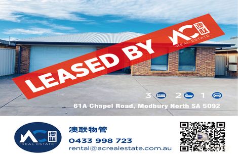 Property photo of 61A Chapel Road Modbury North SA 5092