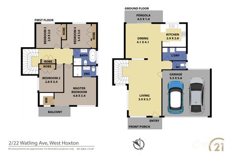 Property photo of 2/22 Watling Avenue West Hoxton NSW 2171