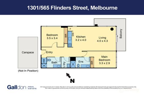 1301/565 Flinders St, Melbourne, VIC 3000