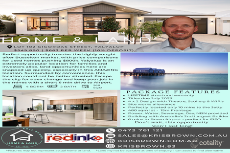 Lot 102 Gigondas St, Yalyalup, WA 6280