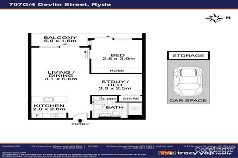 Property photo of 707G/4 Devlin Street Ryde NSW 2112