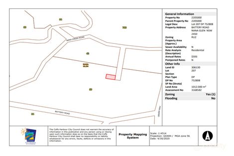 Battery Rd, Nana Glen, NSW 2450