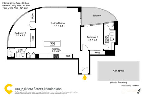 1003/3 Meta St, Mooloolaba, QLD 4557