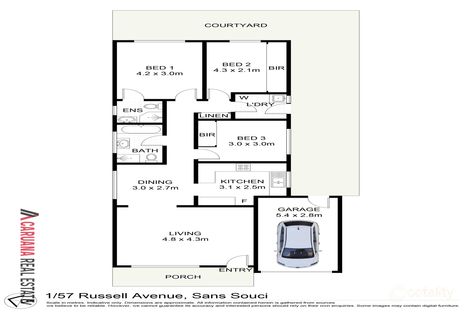 Property photo of 1/57 Russell Avenue Sans Souci NSW 2219