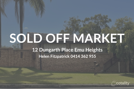 12 Dungarth Pl, Emu Heights, NSW 2750