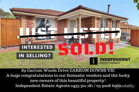 Property photo of 89 Carrum Woods Drive Carrum Downs VIC 3201